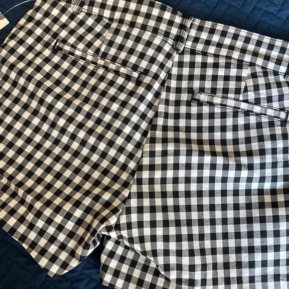 Black and white checkered pattern shorts from Anthropologie. - Picture 3 of 3